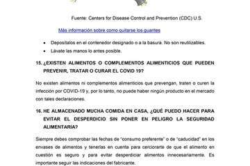 documento elaborado por la Agencia Española de Seguridad Alimentaria y Nutrición (Foto TA)